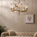 Loft Industry Modern - Ice Glass Chandelier